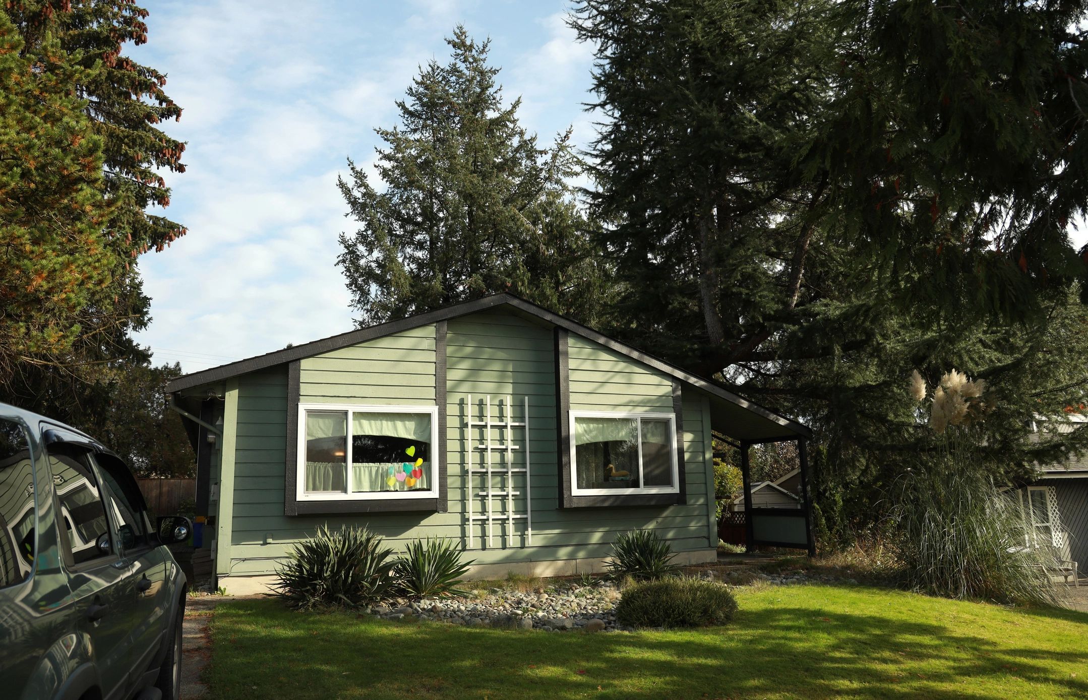Home exterior with updated siding