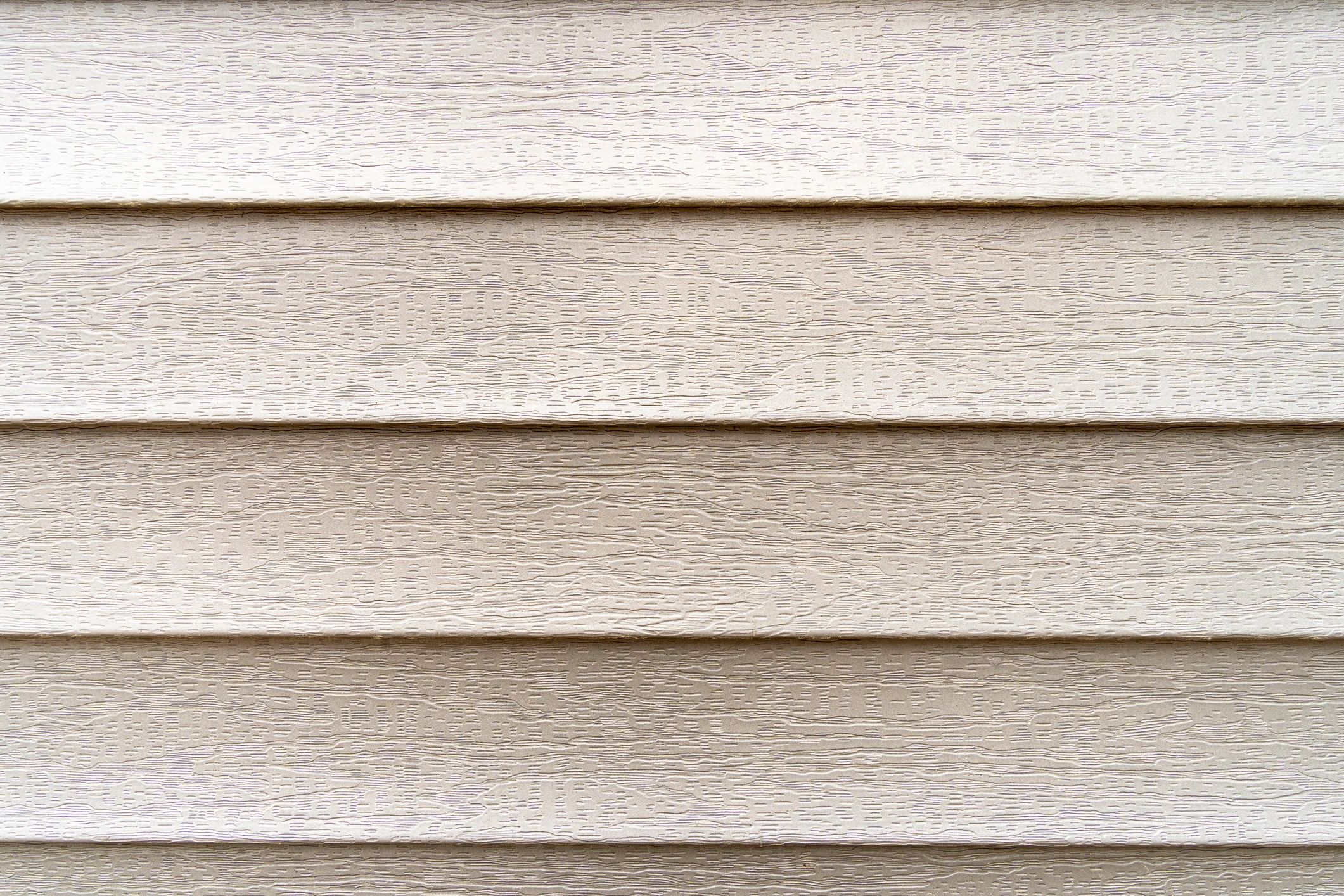 Close-up of vinyl siding texture